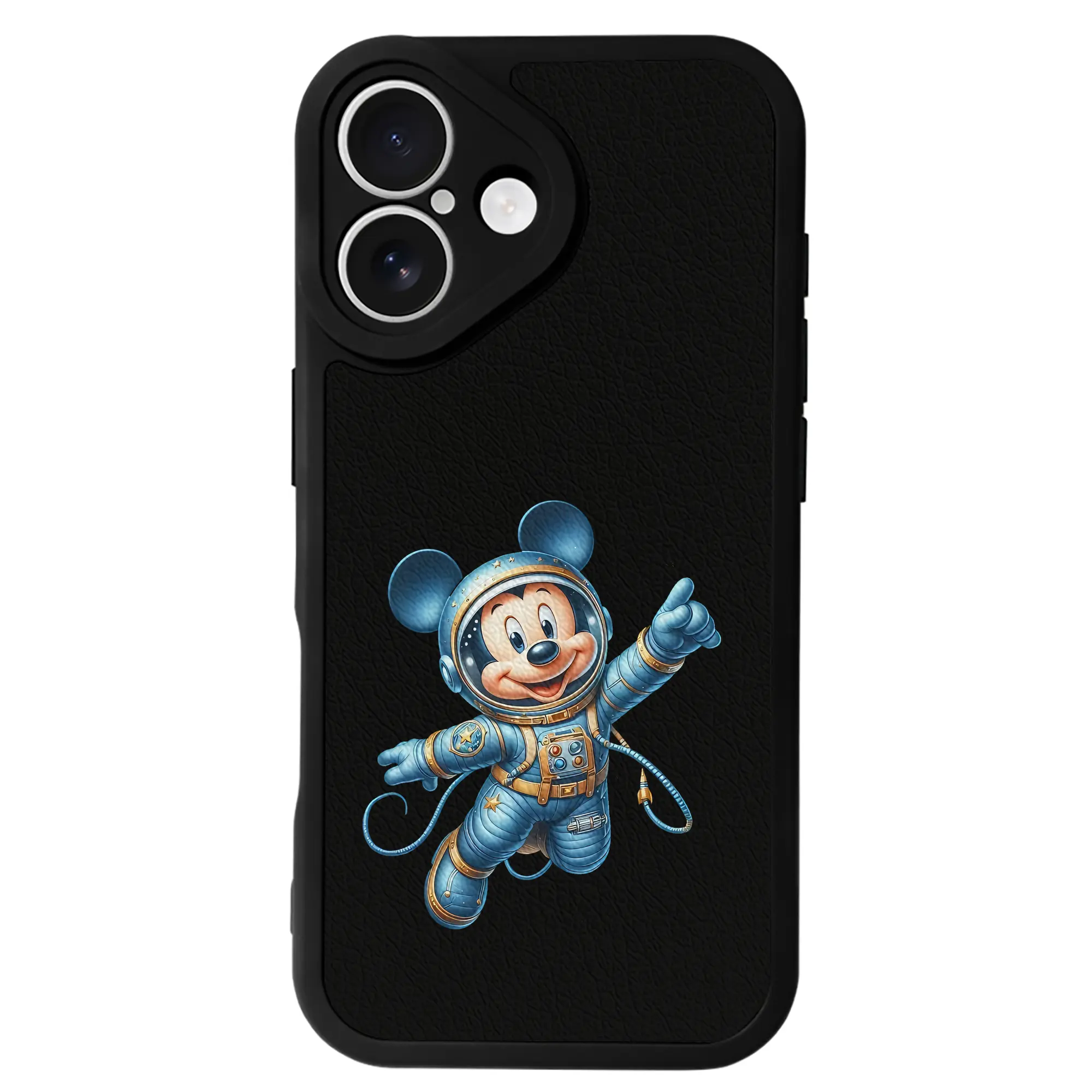 ミッキーマウス（Mickey Mouse） グッズ ミッキーマウス（Mickey Mouse） - IPhone 16シリーズ対応 ・ シリコンスマホケース ・ レザー調 ・ 高精度フィット ・ 耐衝撃 ・ ワイヤレス充電対応 ・ 精密カット